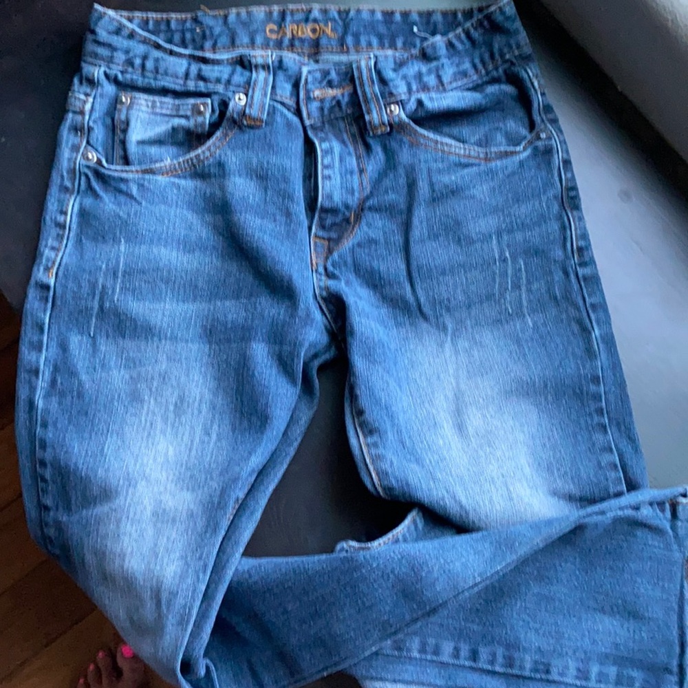Junior Boys Carbon Skinny Jeans 28x30